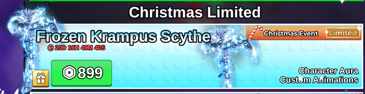 FROZEN KRAMPUS SCYTHE